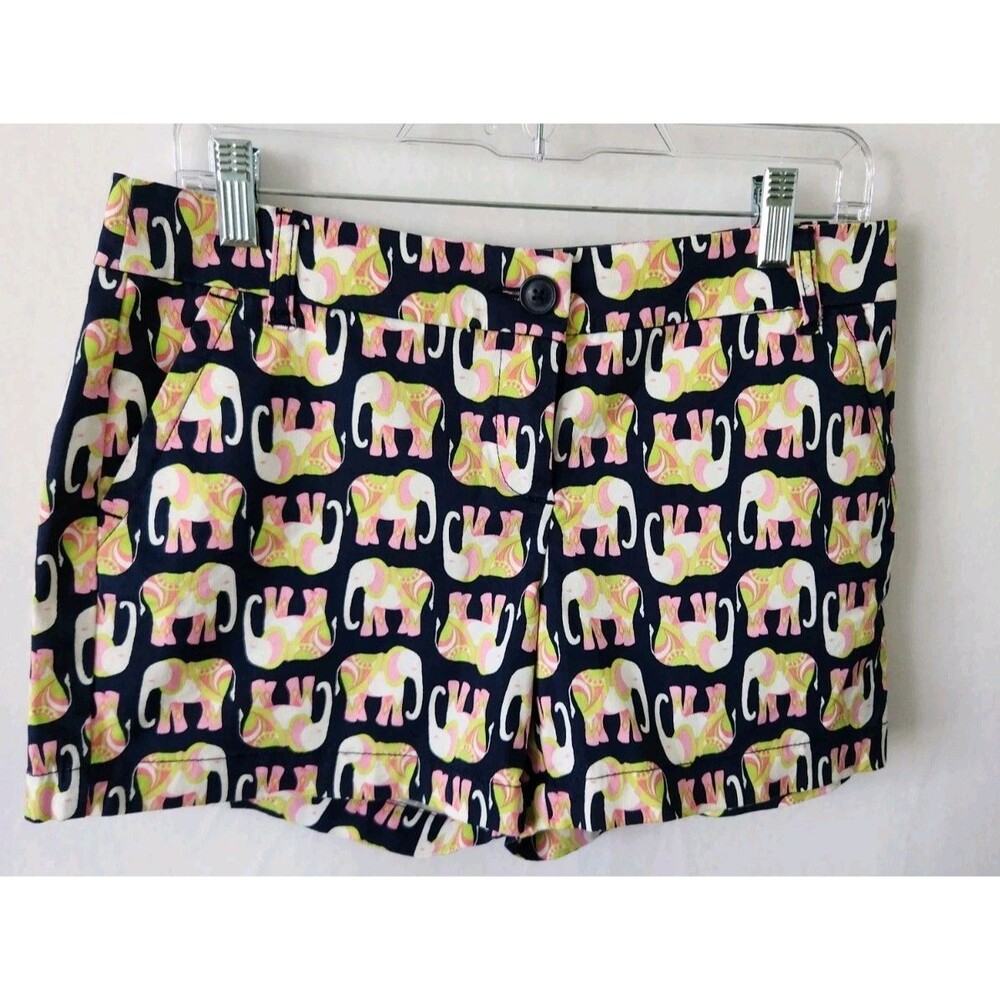Crown & Ivy Elephant Print Short Shorts! Fun and Whimsical! Petite Size 4